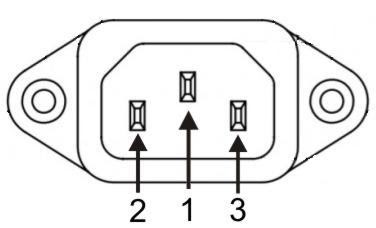 Conector Tripolar Macho Chasis