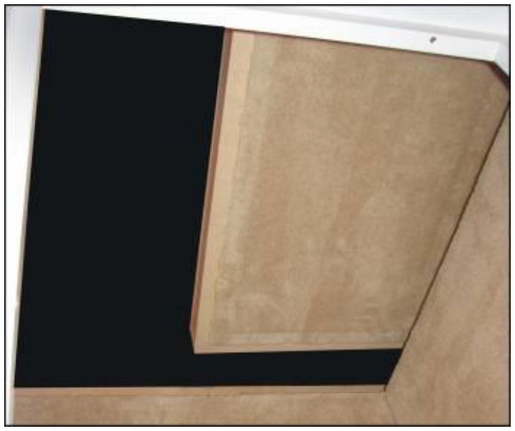 Detalle de la colocación del Panel Superior Techo