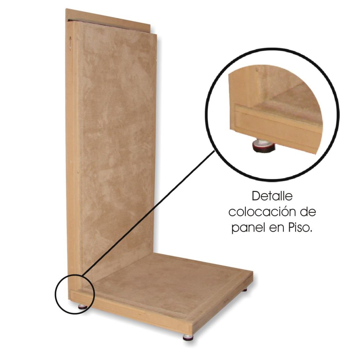Panel Lateral Contrapuerta con Panel Inferior Piso