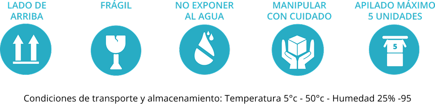 Condiciones de transporte y almacenamiento